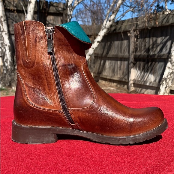 Jafa 2122 Camel Contrast Ankle Boots Size 37 - Picture 3 of 10